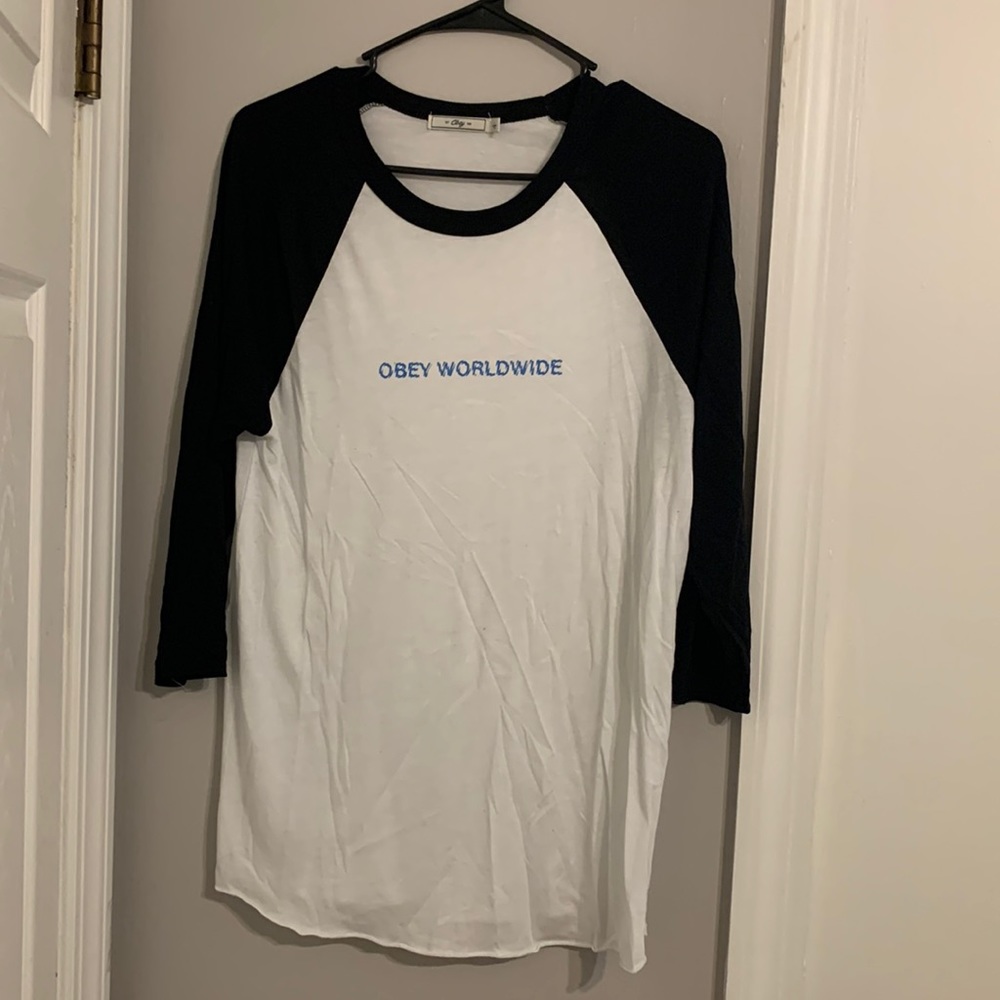 Obey baseball tee